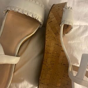 Kate Spade - perfect white summer wedge sandal - like New!